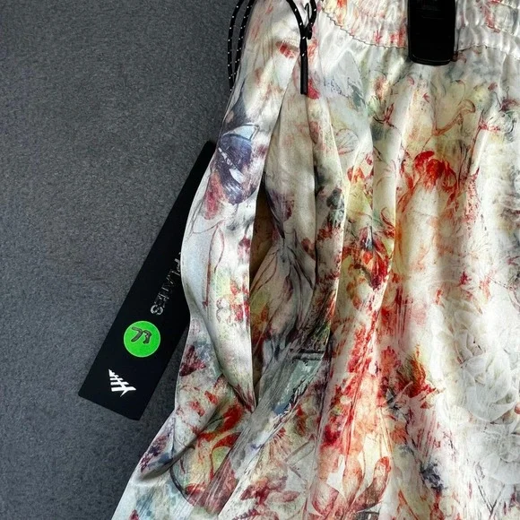 Paper Planes‎ Men 2XL Satin Matching Set Shirt Shorts Streetwear Co-Ord Festival